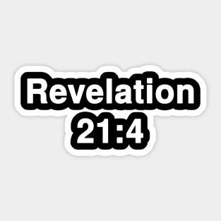 Revelation 21:4  Title Typography Sticker